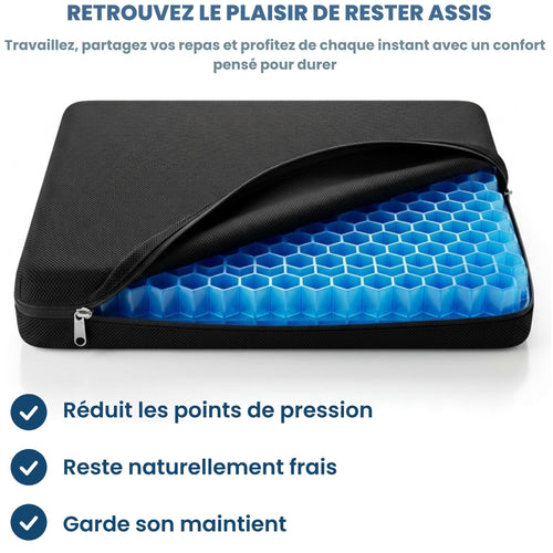 dosserein™ – Le coussin ergonomique pour les séniors qui veulent retrouver le plaisir de rester assis.